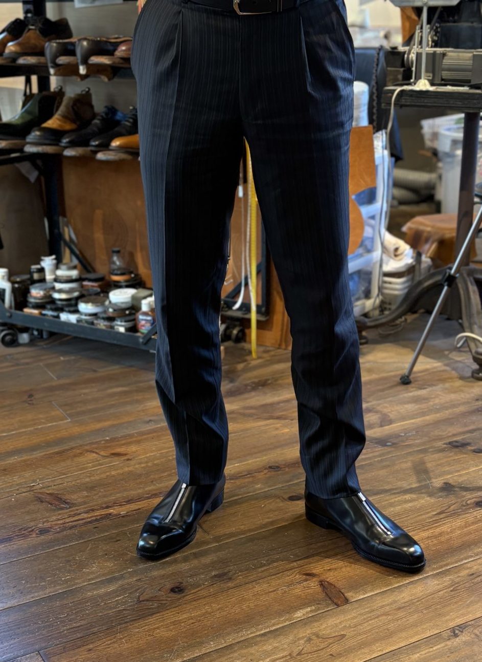 センタージップシューズを履いた全身の雰囲気